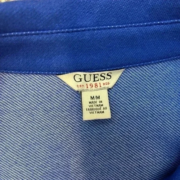 GUESS retro style blue belted mini dress size medium with zip accent size medium - Picture 6 of 8